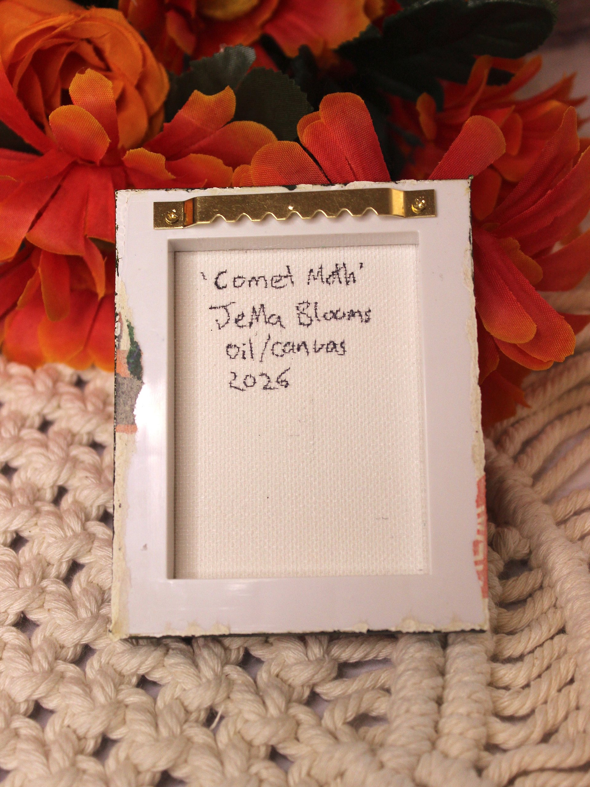 Comet Moth Mini Oil Painting product image (5)