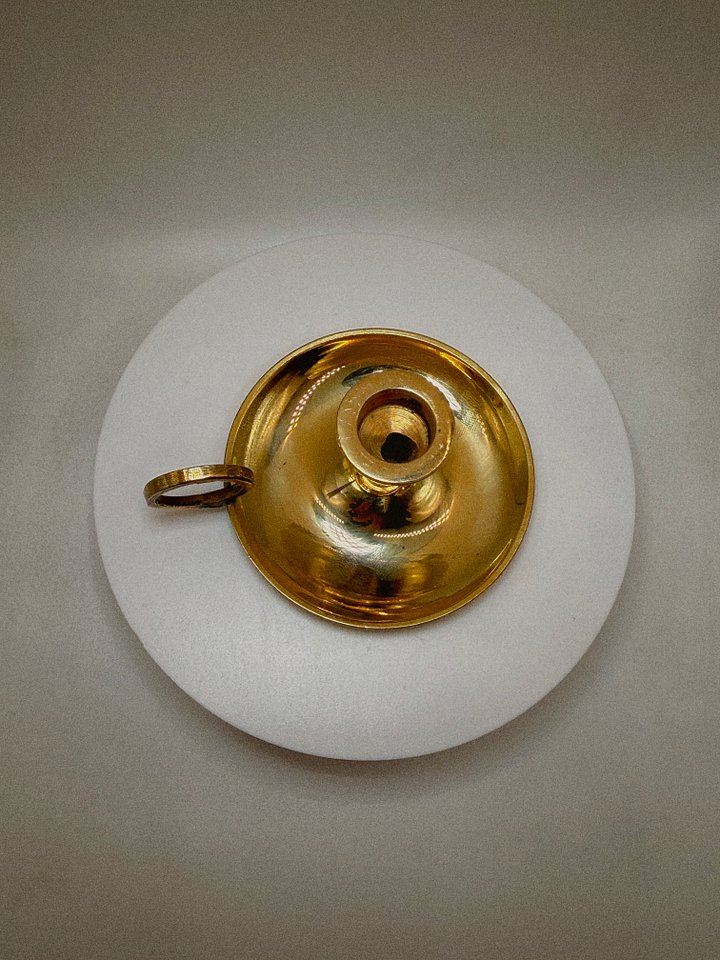Brass mini candle holder product image (2)