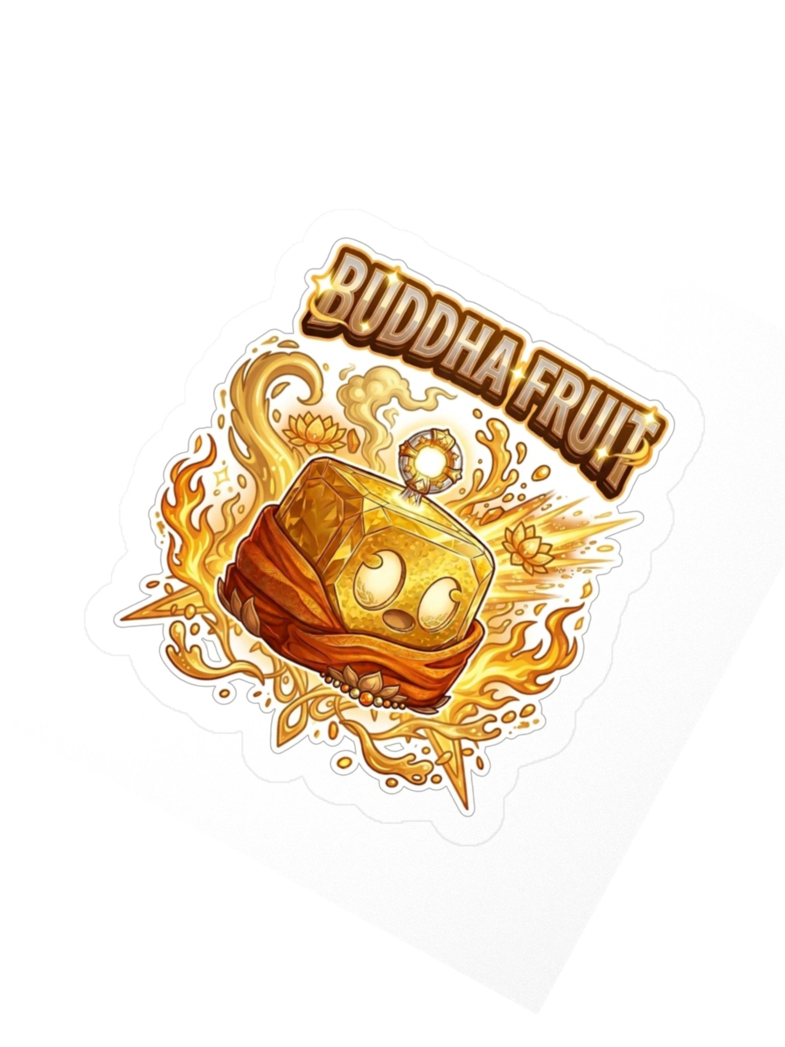 Buddha Fruit Sticker 3x3" Blox Fruits Gamer Gift For Kids product image (2)