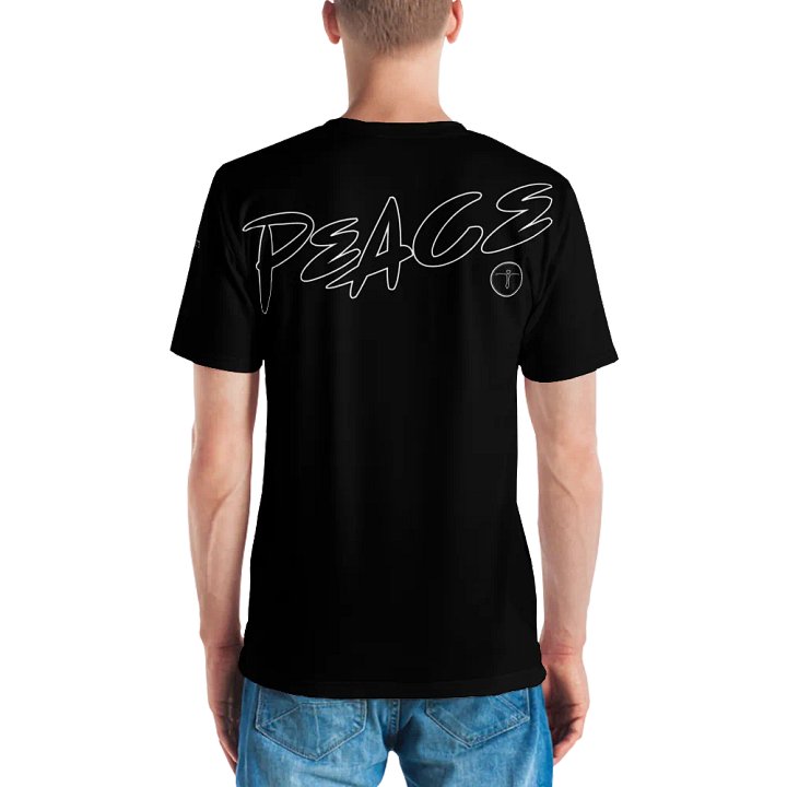 Love & Peace - Black - Crew Neck T-Shirt product image (2)