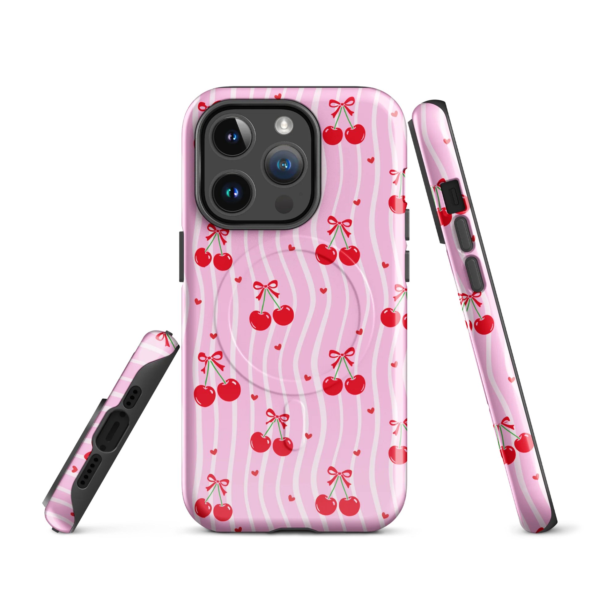 Cherry Blossom Dreams Tough Magnetic MagSafe® iPhone® 14, iPhone 15, iPhone 16, iPhone 17, Pro, Pro Max, Plus Cases. product image (1)