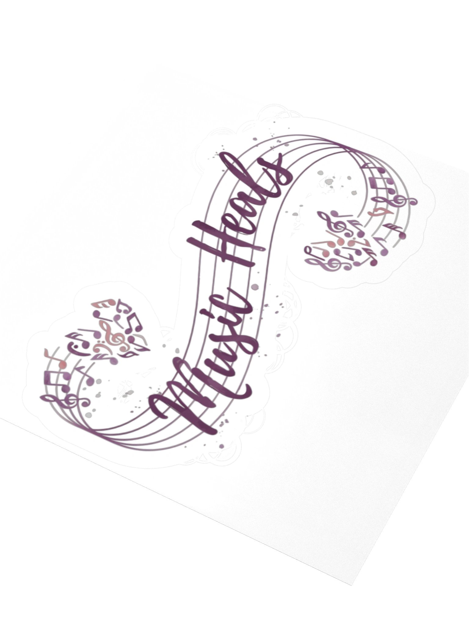 Music Heals Kiss Cut Sticker product image (9)