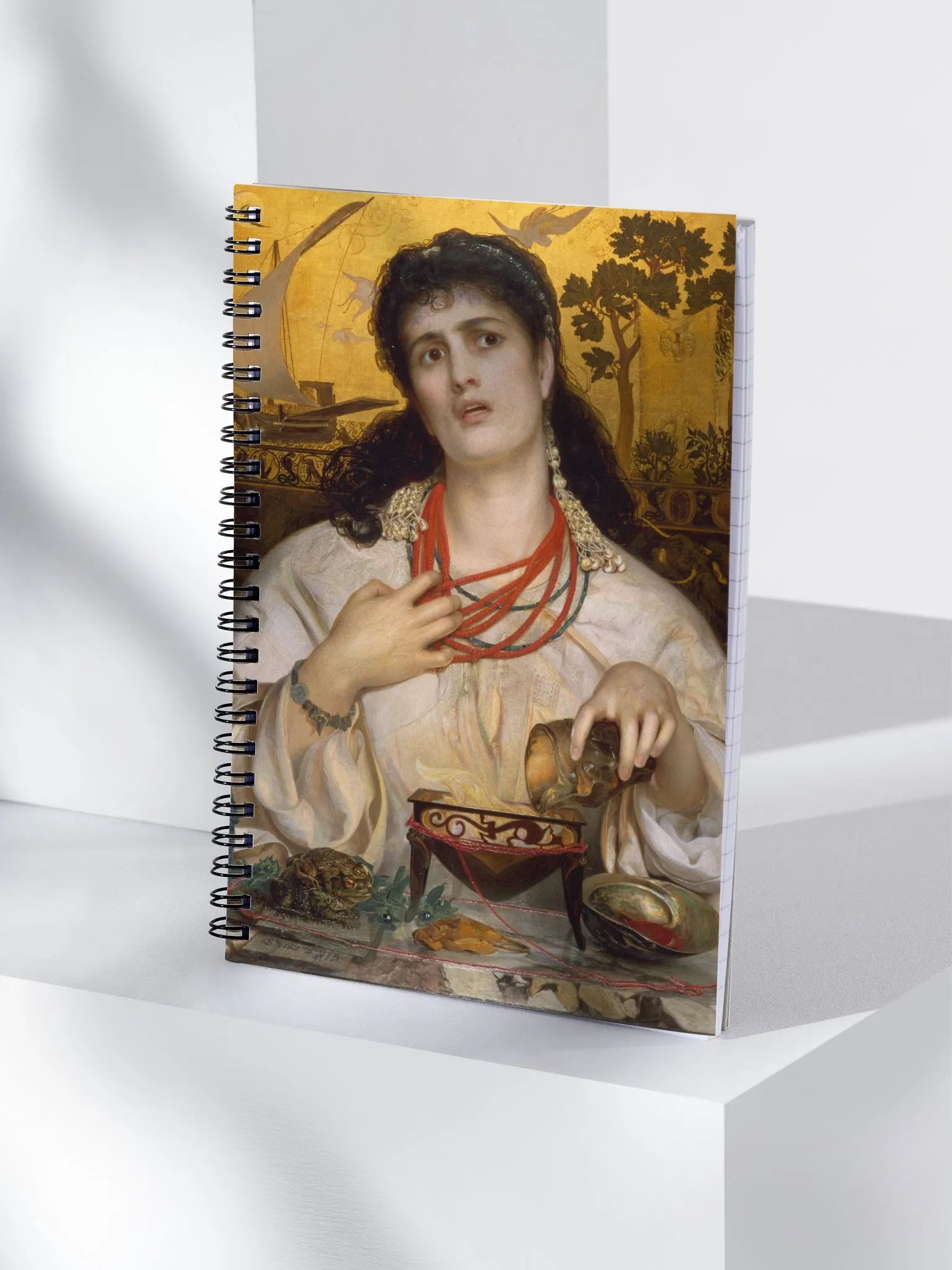 ''Medea'' by Frederick Sandys Spiral Notebook product image (4)
