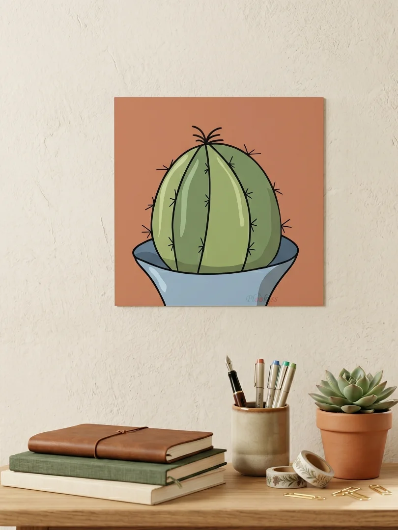 The Barrel Cactus Design - "Bad Hair Day" Archival Poster product image (1)