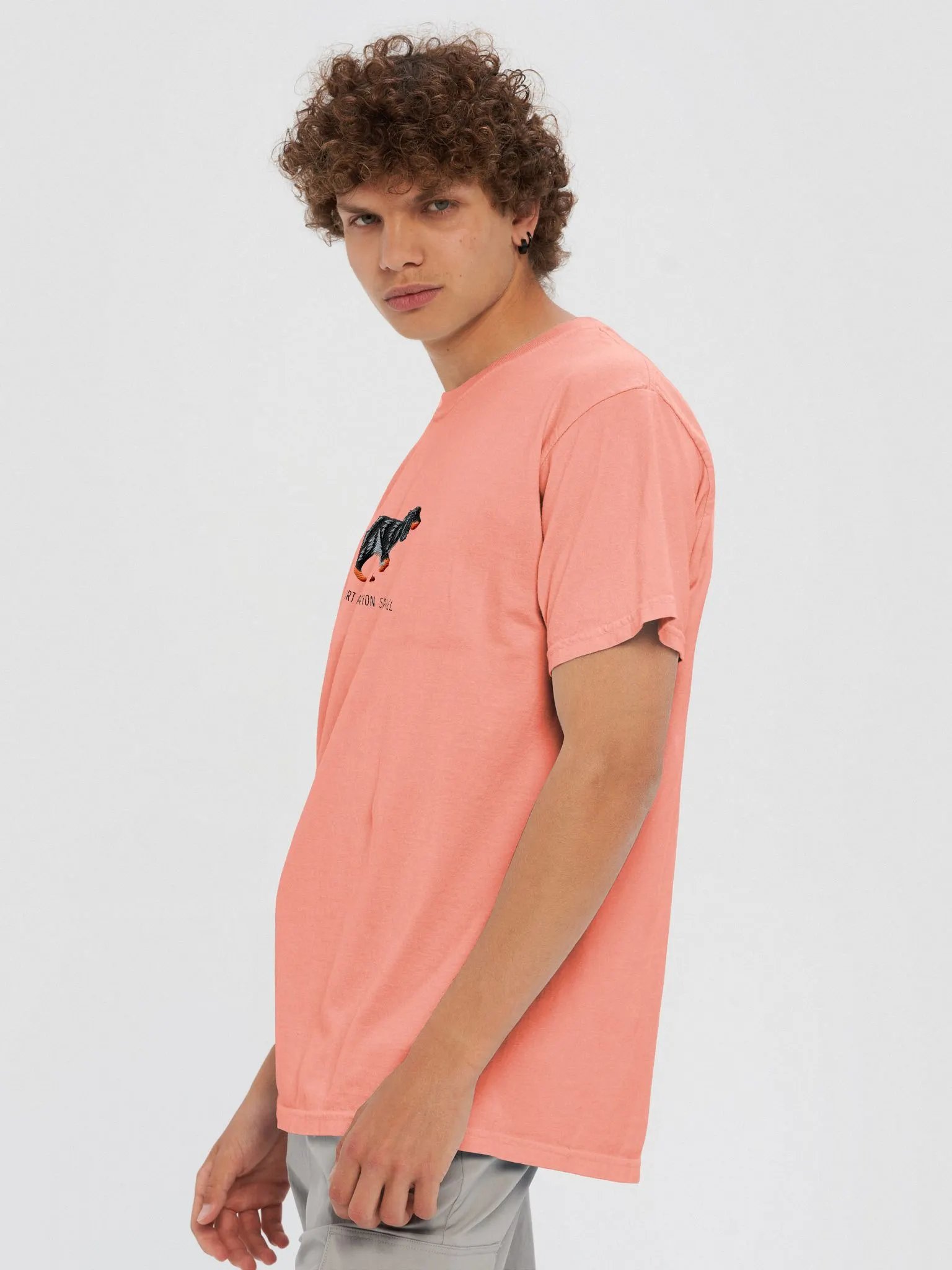 Short Attention Spaniel T-Shirt(Embroidered) of a Cocker Spaniel(Black & Tan) product image (10)