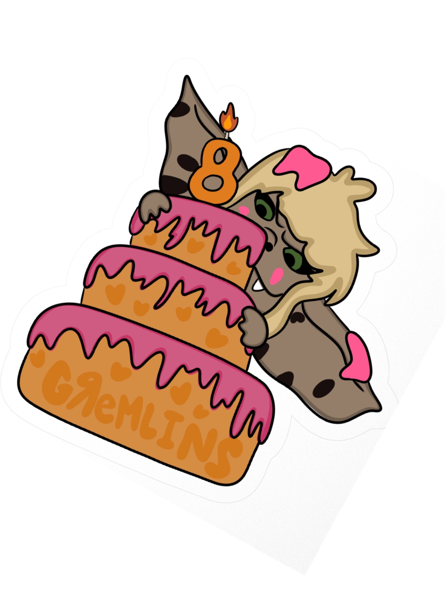 8th Gremlin Birthday Sticker product image (4)