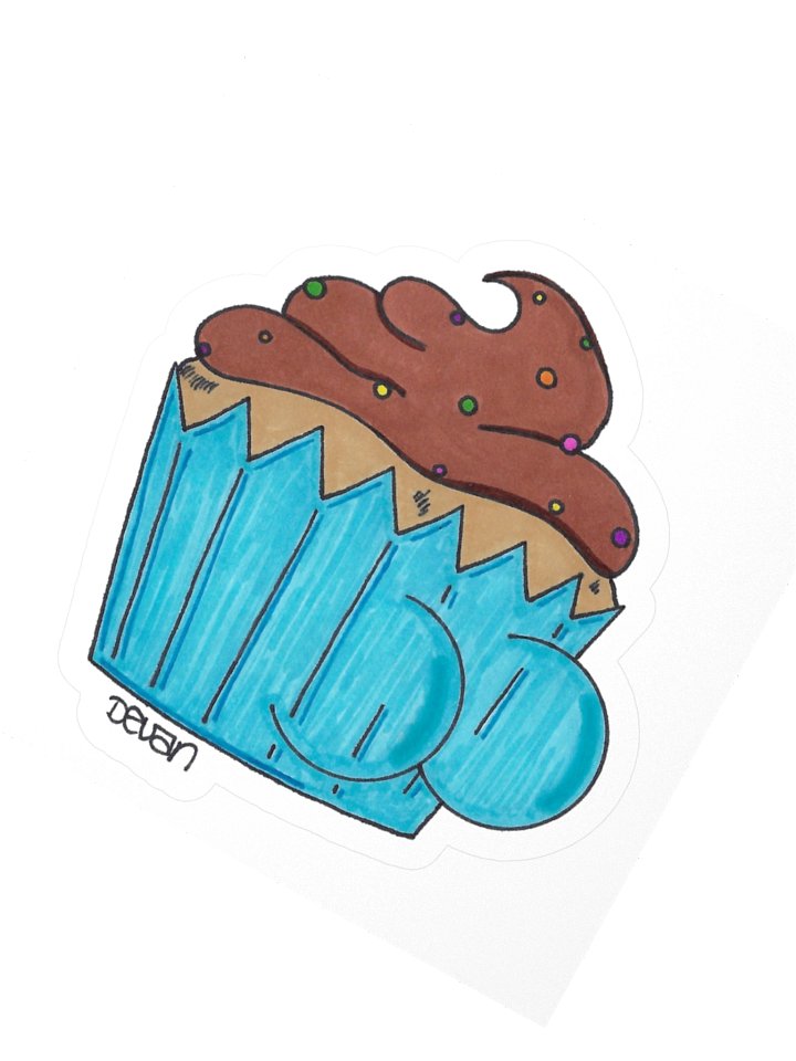 Butts: Cupcake Sticker product image (2)