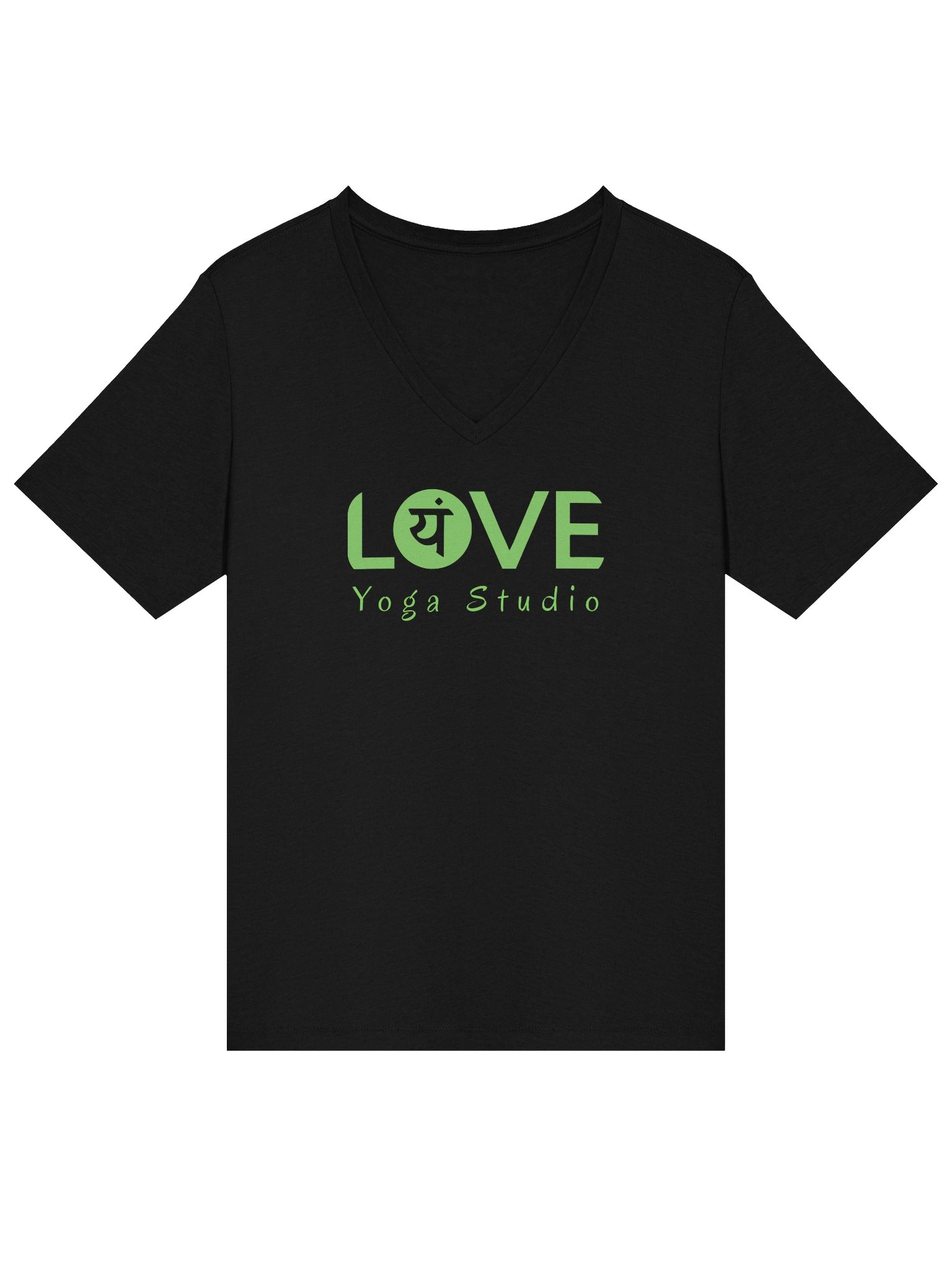 Love Yoga Vneck Green product image (1)