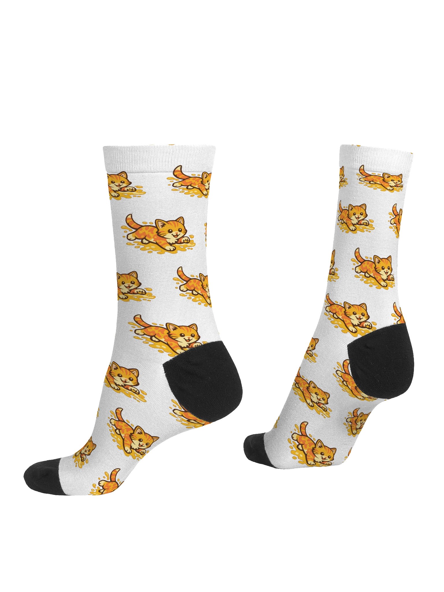 Queso Camo Classic Splash Pattern Crew Socks product image (4)