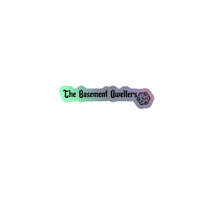 The basement Dweller logo sticker product image (1)