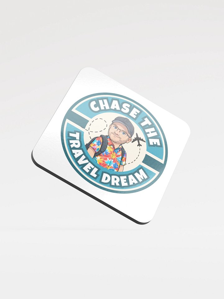Chase the Travel Dream Glossed Cork Coaster Set product image (1)