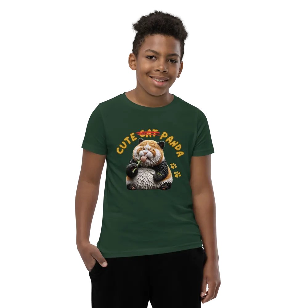 'Cute Not Cat But Panda' Youth T-Shirt 🐱🐼😄 product image (8)