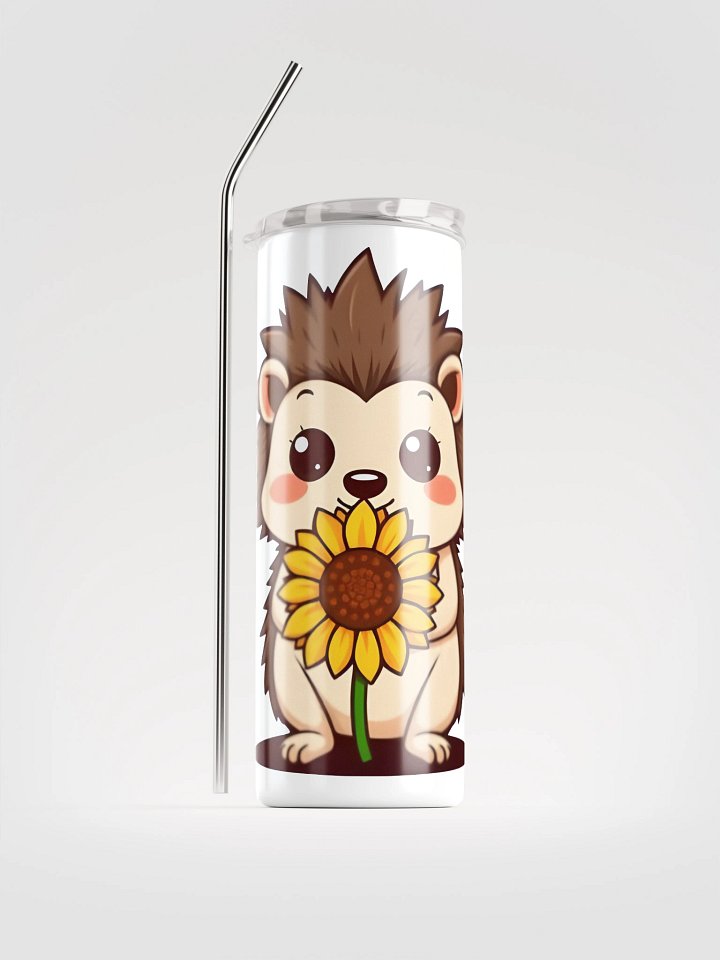Sunflower Hedgehog Stainless Steel Tumbler product image (1)