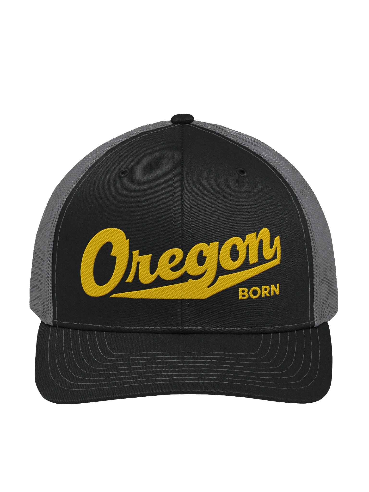 Oregon Born Embroidered Trucker Hat | Premium Mesh Snapback product image (2)