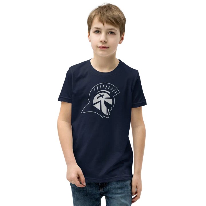 YOUTH - CRESTMONT WARRIOR T-SHIRT ON ATHLETIC NAVY product image (2)