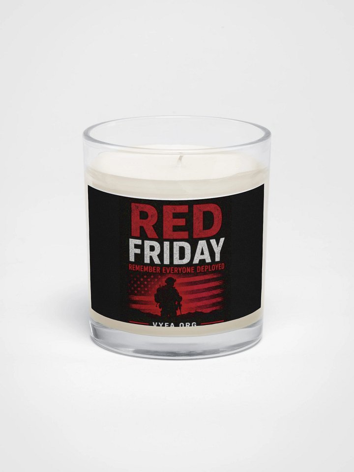BOLD RED FRIDAY Tribute Candle — Remember Everyone Deployed product image (1)