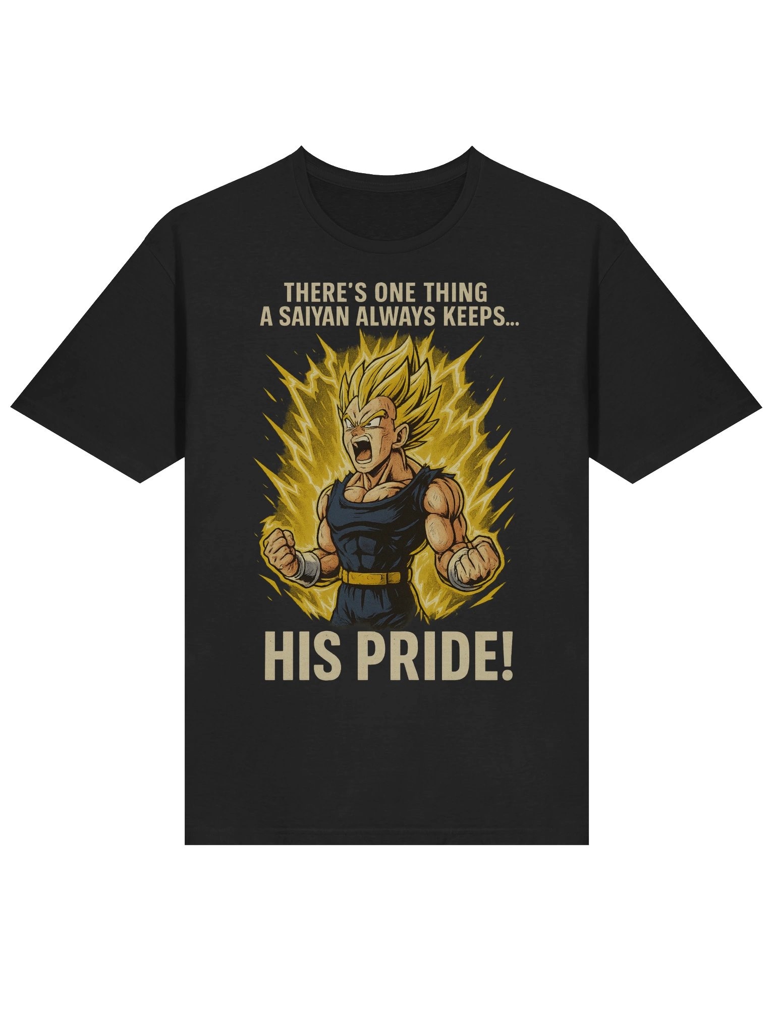 Vegeta Pride T-Shirt | Dragon Ball Z Saiyan Rage Power-Up Tee product image (3)