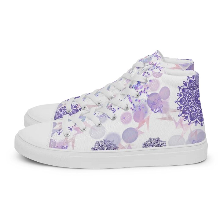 Lilac Mandala Lace Up Womens Shoes product image (1)