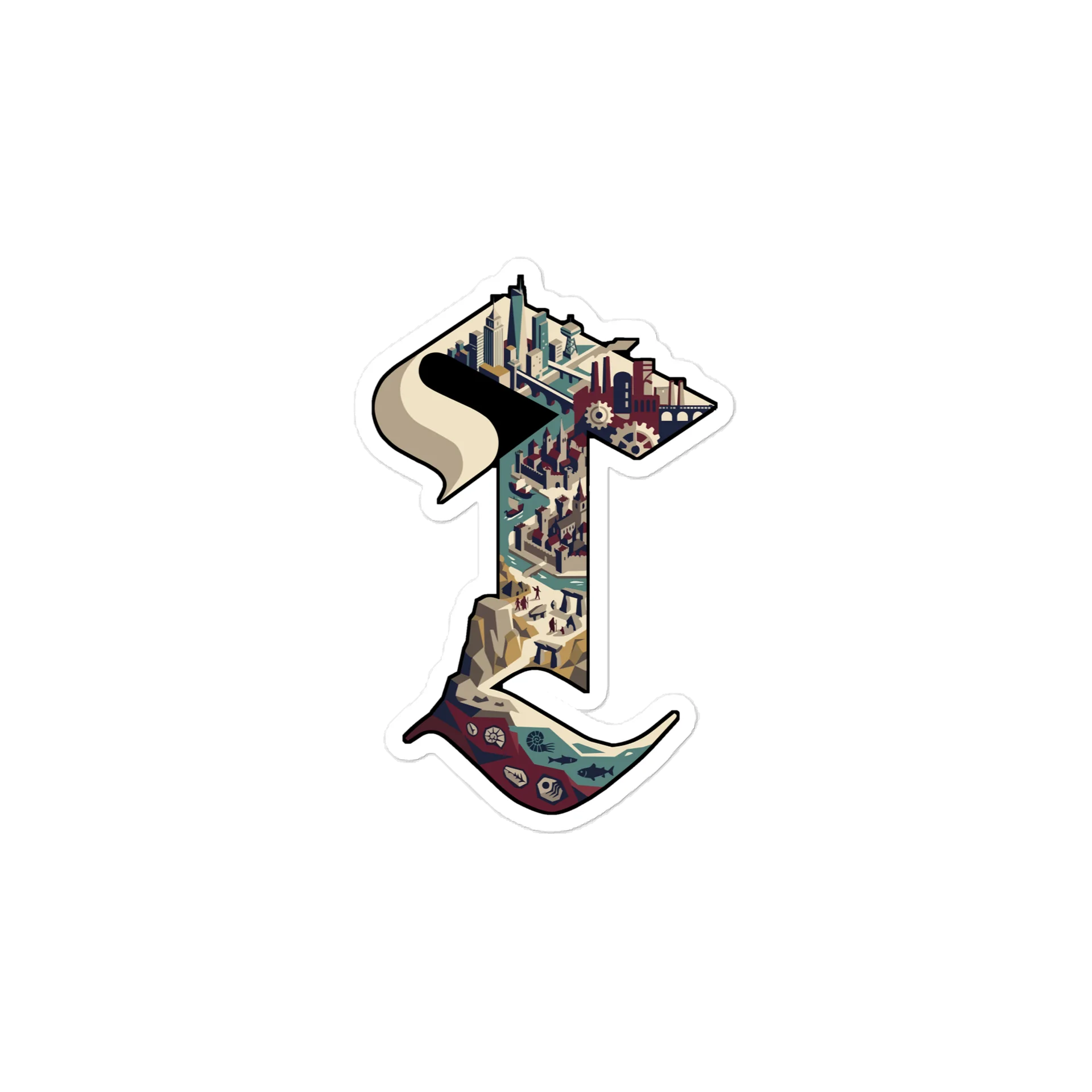 The Letter T Sticker, view 3