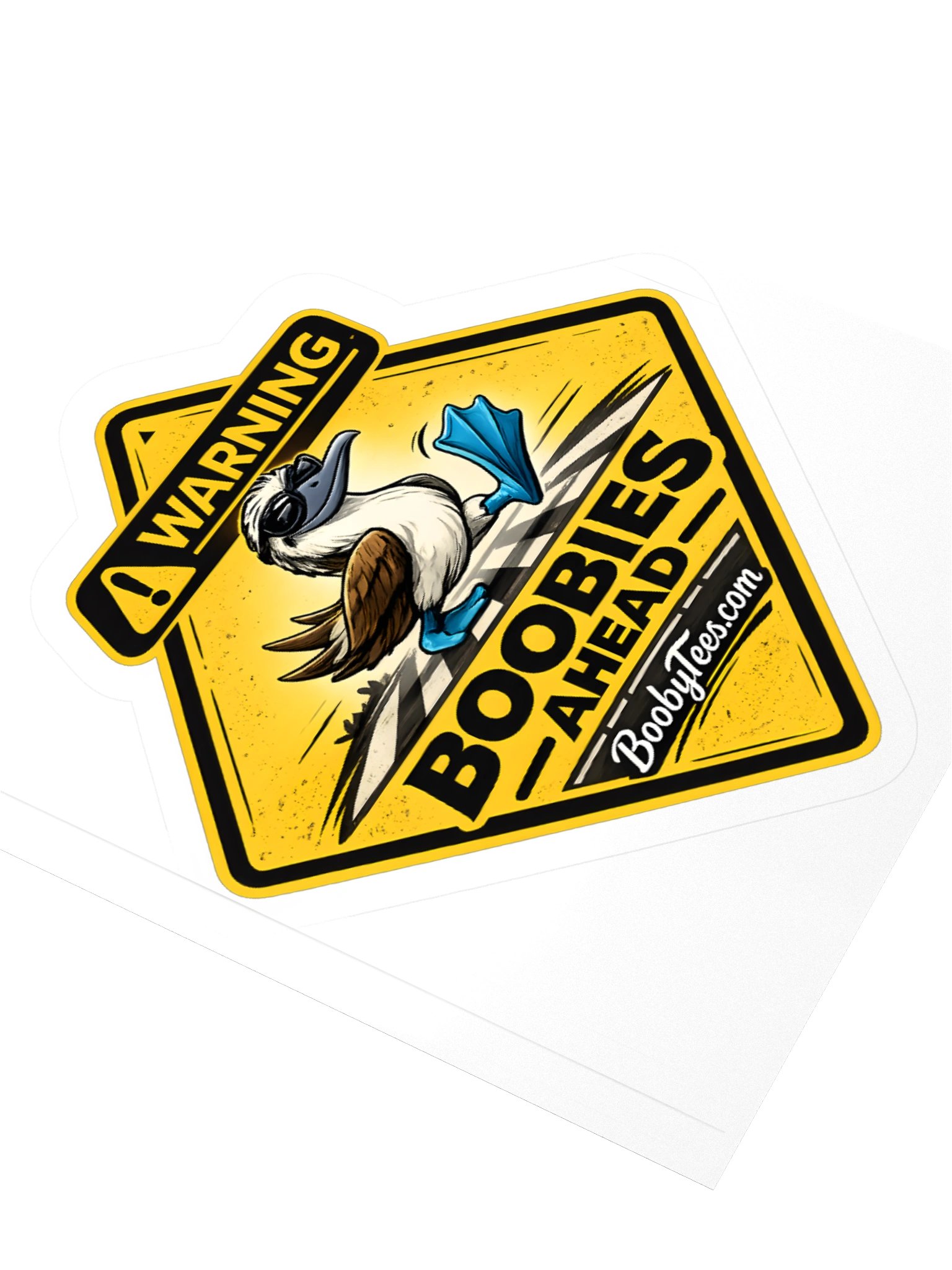 Warning: Boobies Ahead Sticker product image (9)