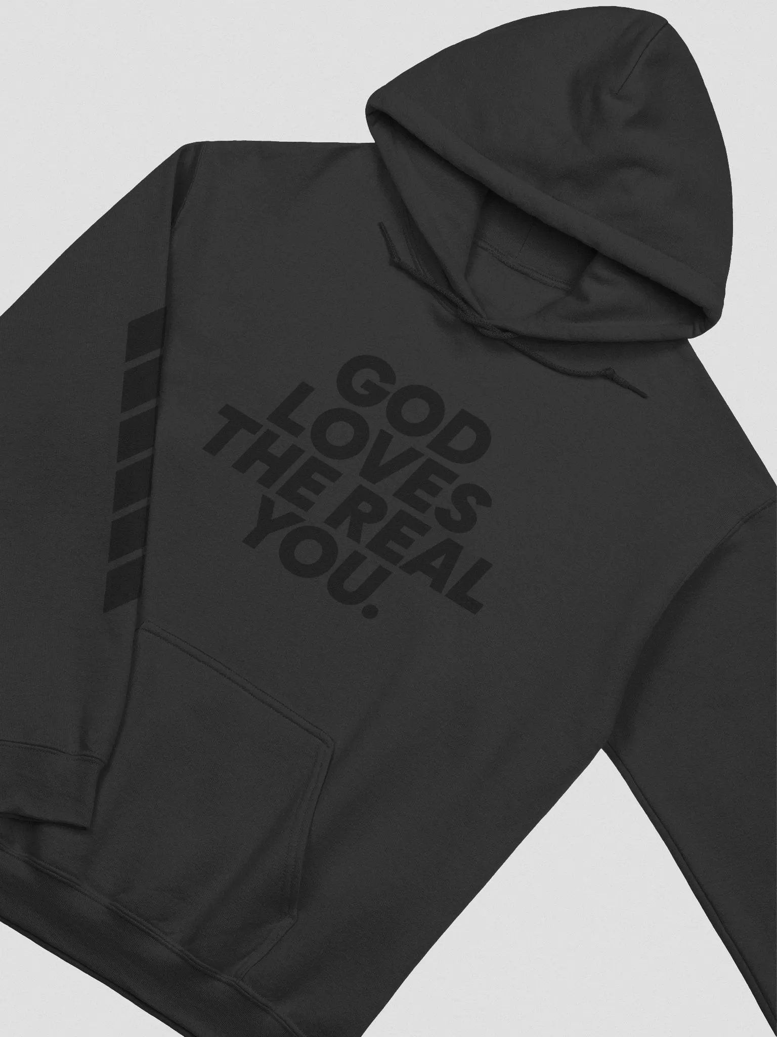 The Real One Matte Black Hoodie product image (3)