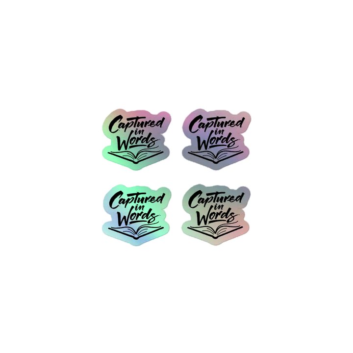 Captured in Words - Kiss-Cut Holographic Sticker Sheet product image (1)