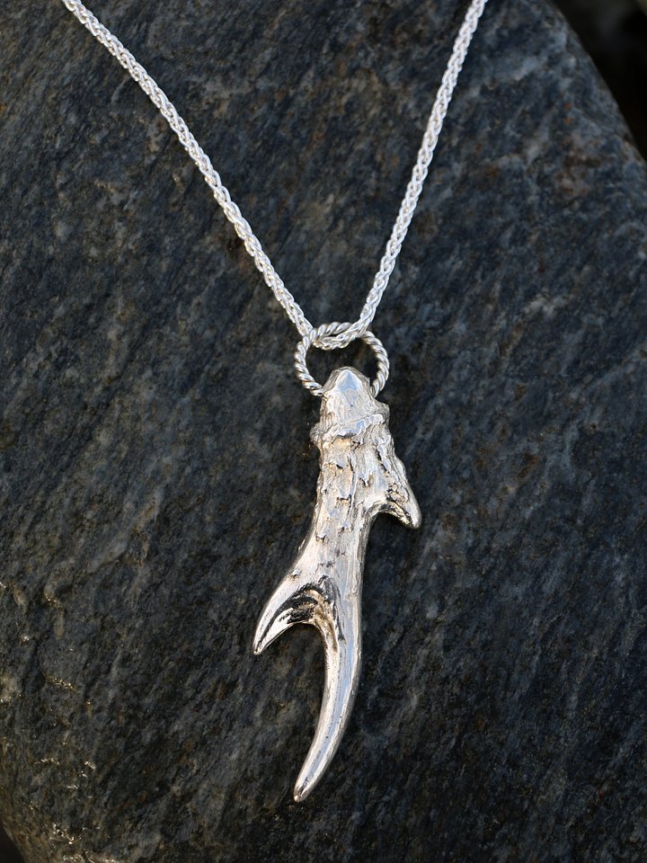 SALE Witch's Antler Necklace - Sterling Silver product image (1)