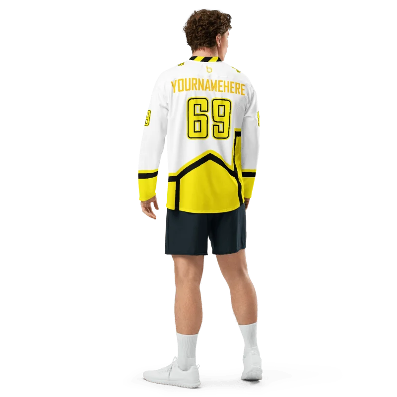 B-Team Sting Jersey - White And Yellow - YourNameHere product image (9)