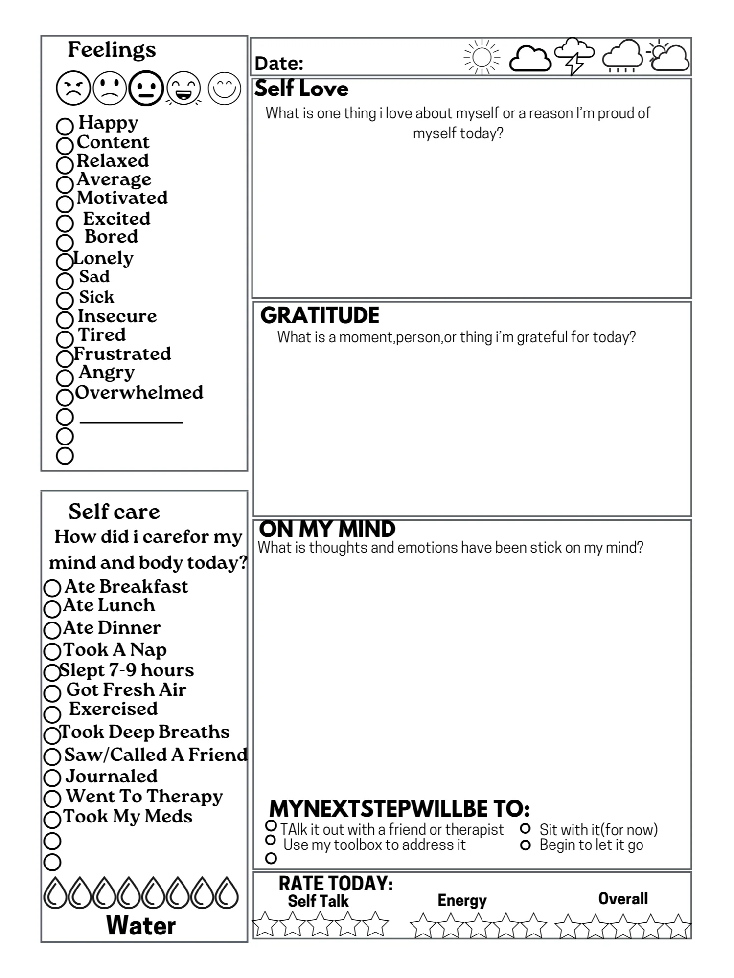 "Mental Health Tracker: A Daily Journal for Mood, Habits & Wellness" "MindCare Logbook: Track Your Mental Health & Emotional Wellness" product image (1)