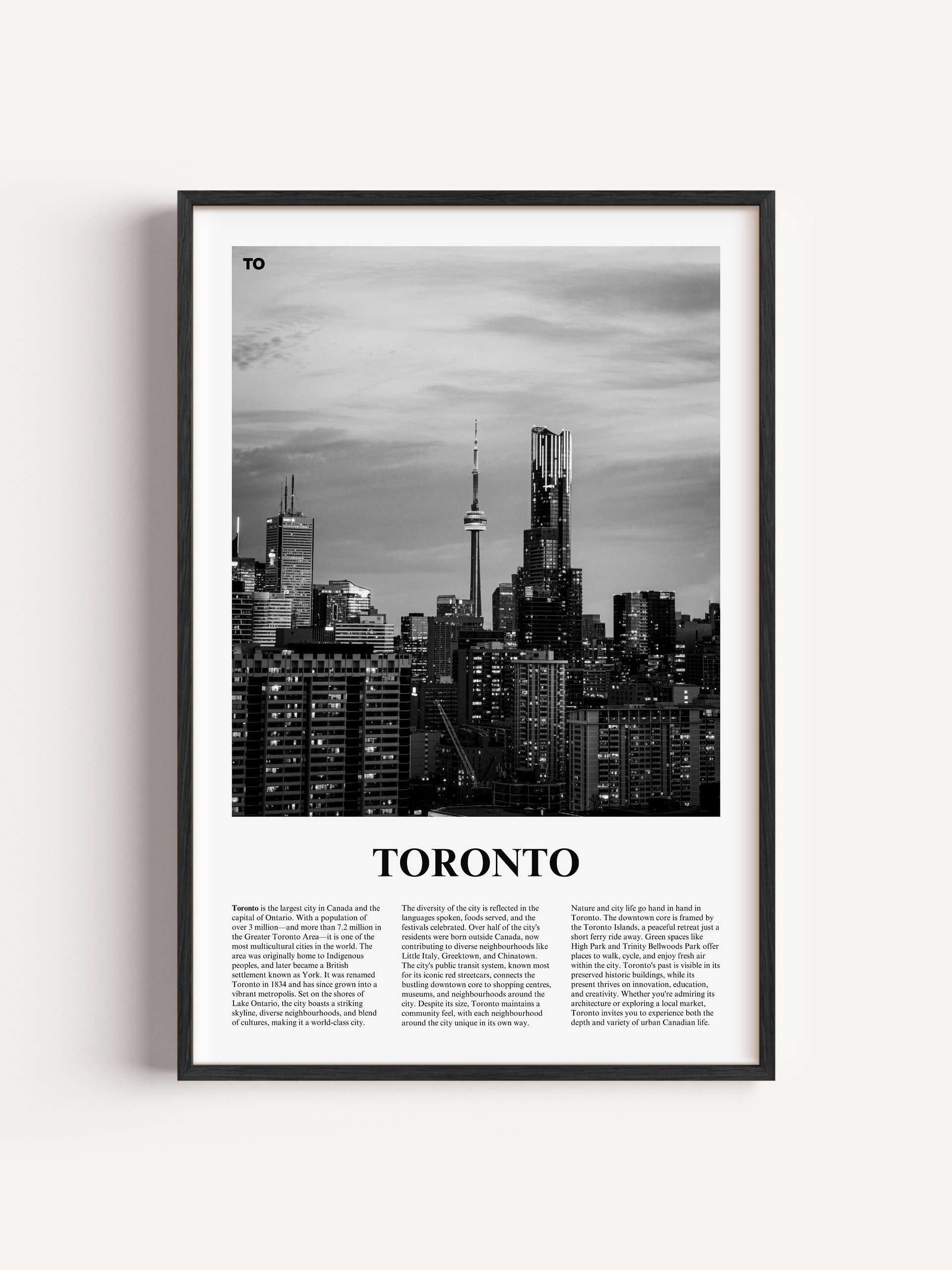 Toronto 03 Newspaper Poster product image (1)