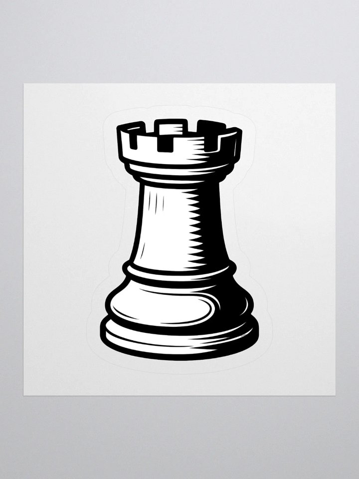 Classic Chess Rook Sticker product image (3)