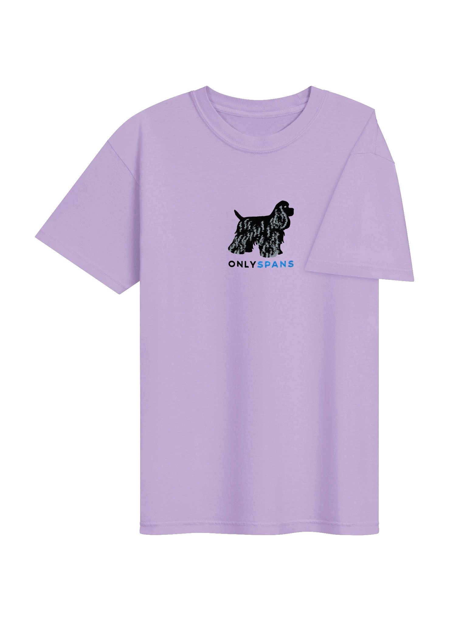 Only Spans T-Shirt(Embroidered) of an American Cocker Spaniel(Black) product image (44)