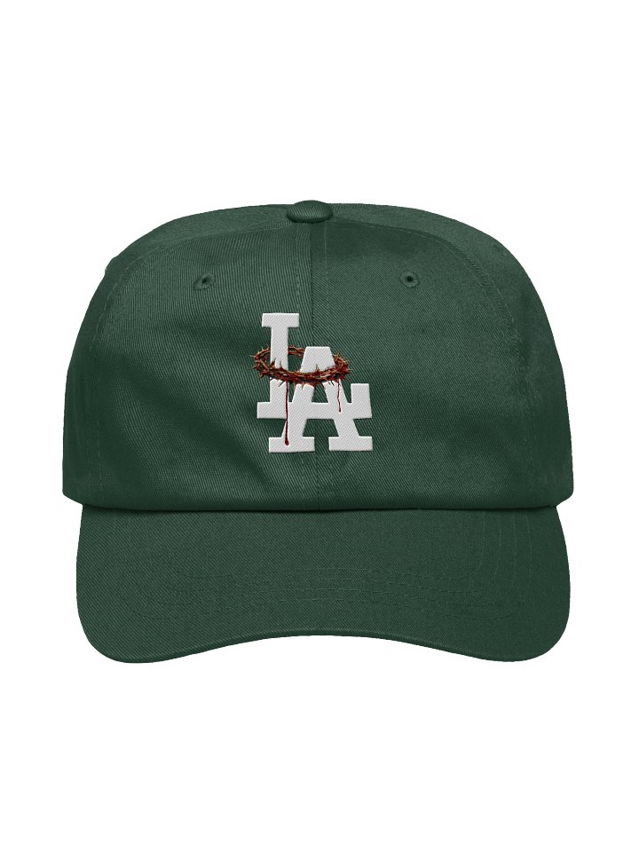 Blood of Jesus - Los Angeles Embroidered Dad Hat | John 1:1 Co. product image (2)