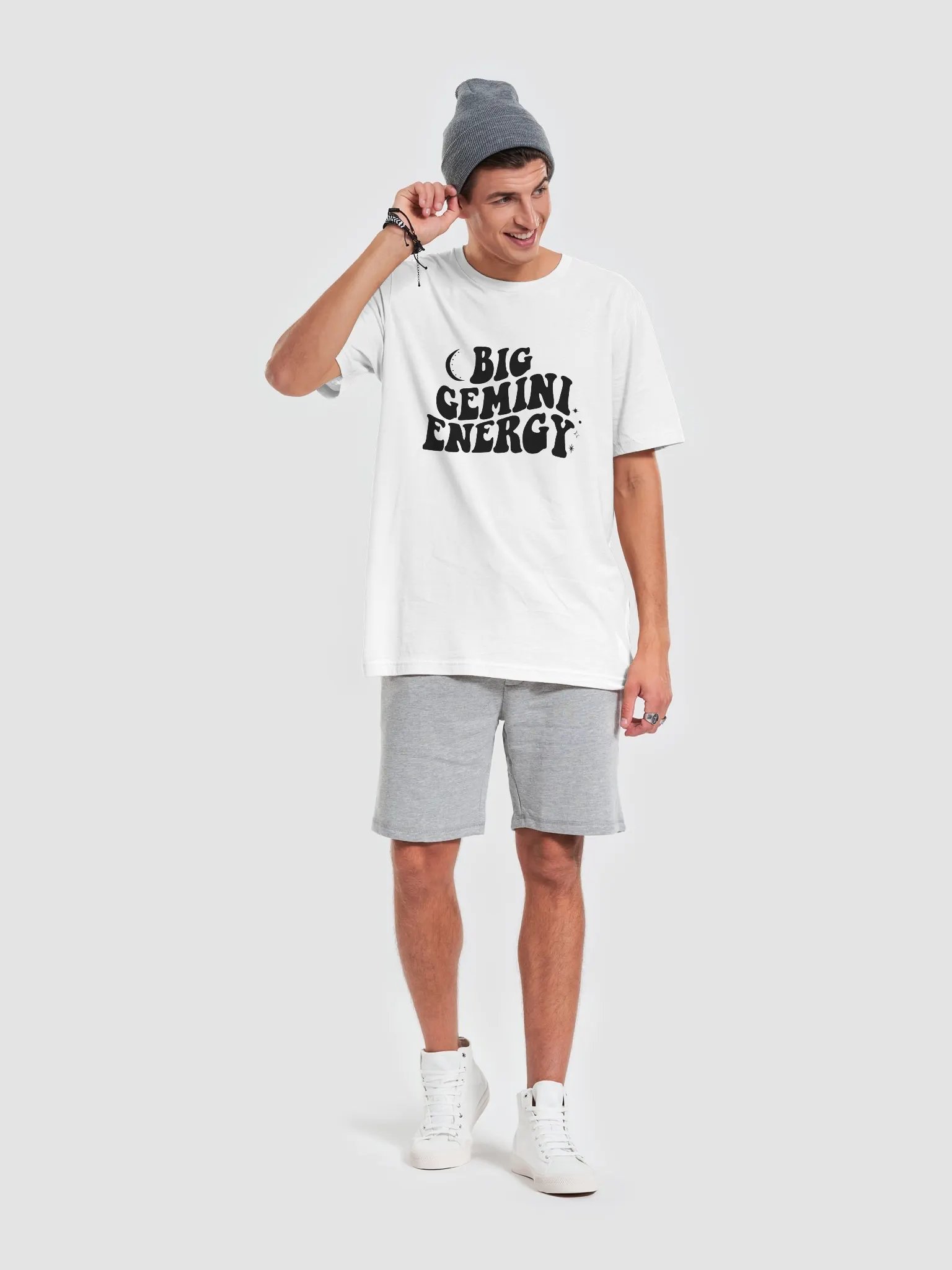 Big Gemini Energy T-Shirt (Black Logo) product image (9)
