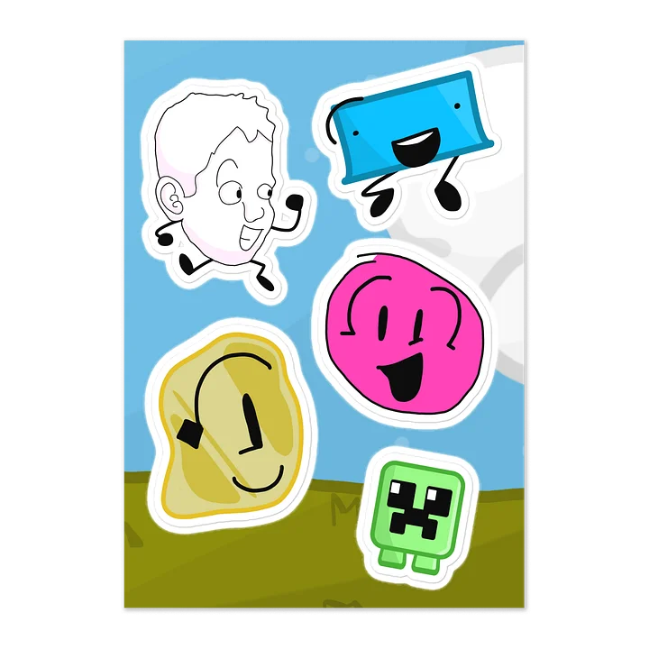 ‘Battle For Peakson Main’ Cast Sticker Sheet product image (1)