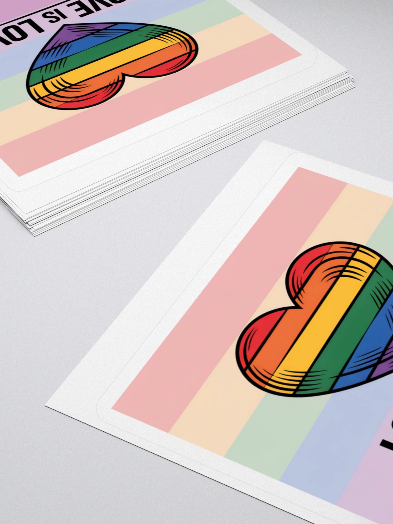 Exclusive "Love is Love" Rainbow Pride Sticker by TDS Music - Celebrate Inclusivity product image (11)