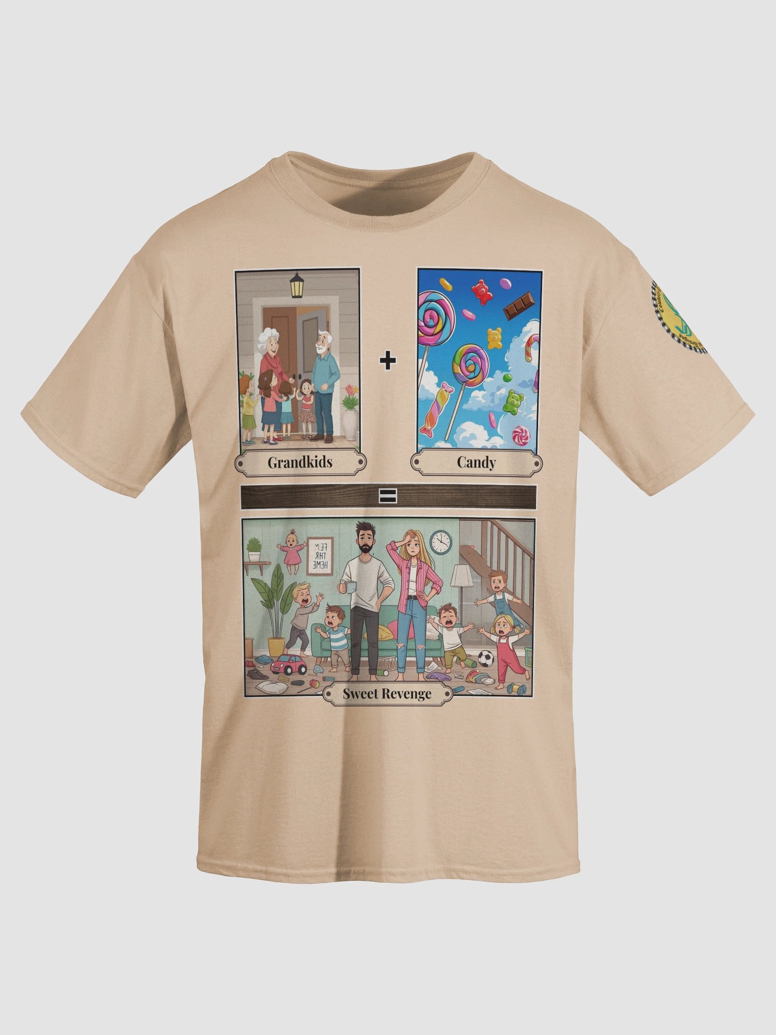 Grandkids + Candy = Sweet Revenge (Both) Gildan Heavyweight T-Shirt Colors (3) product image (3)