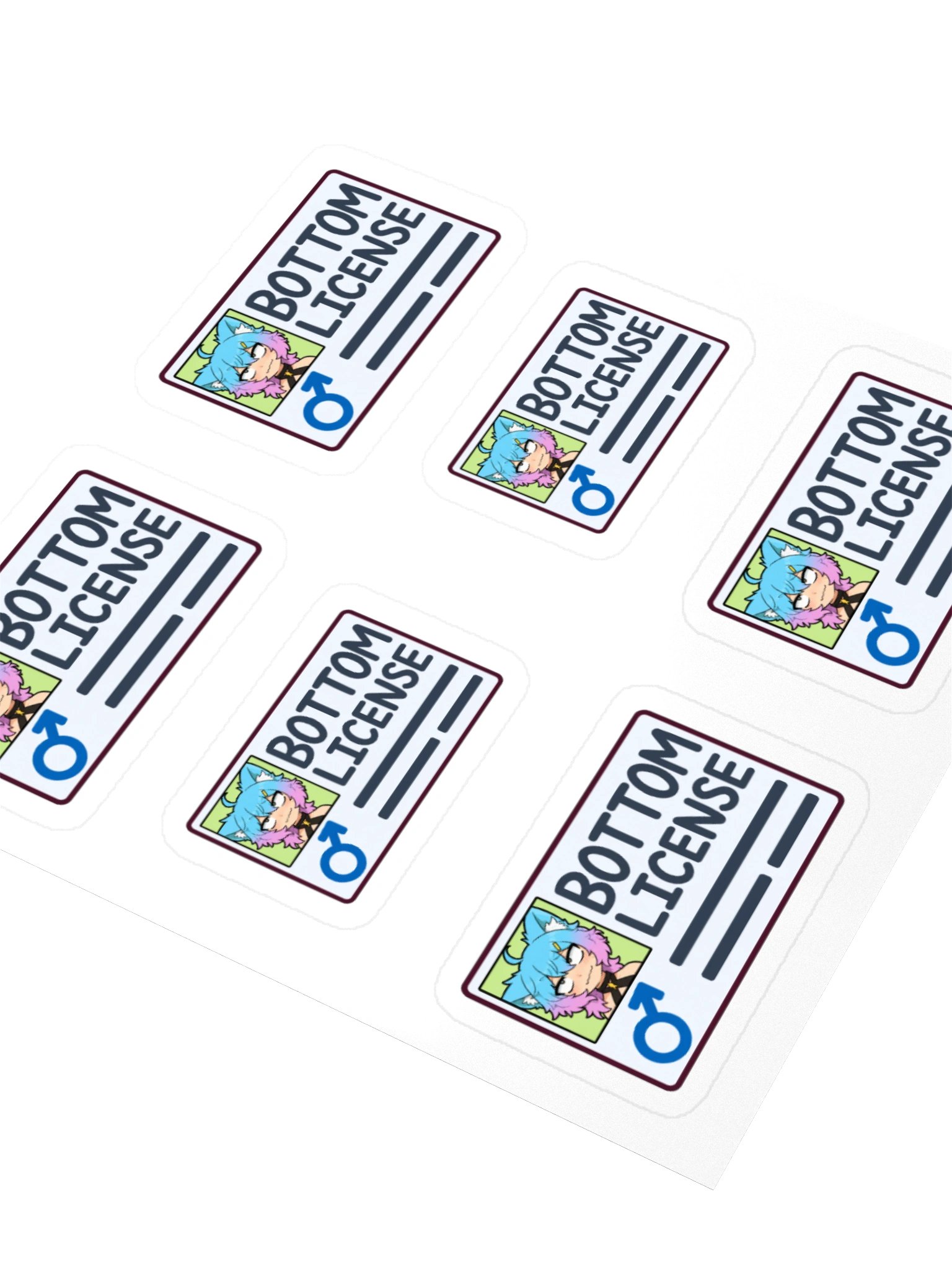 Bottom License Card Stickers product image (3)