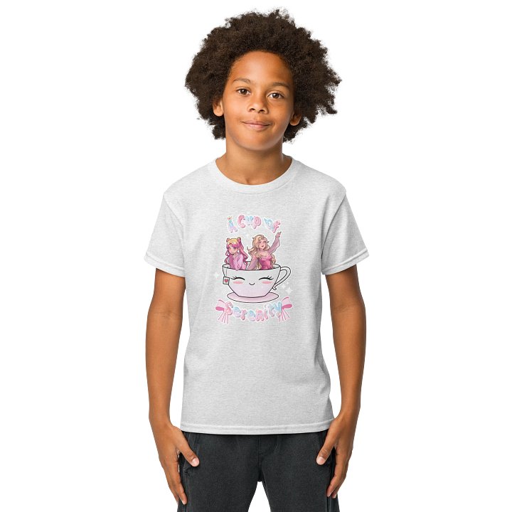 "A Cup of Serenity" Logo Kids T-Shirt product image (9)