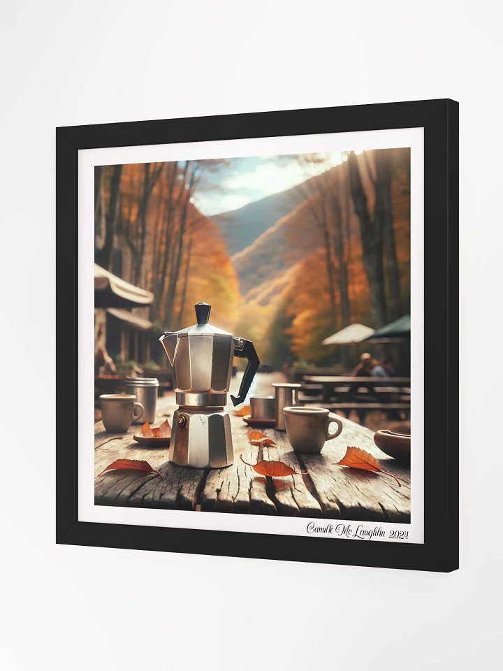 Autumn Brewscape Framed Poster | Moka Pot product image (2)