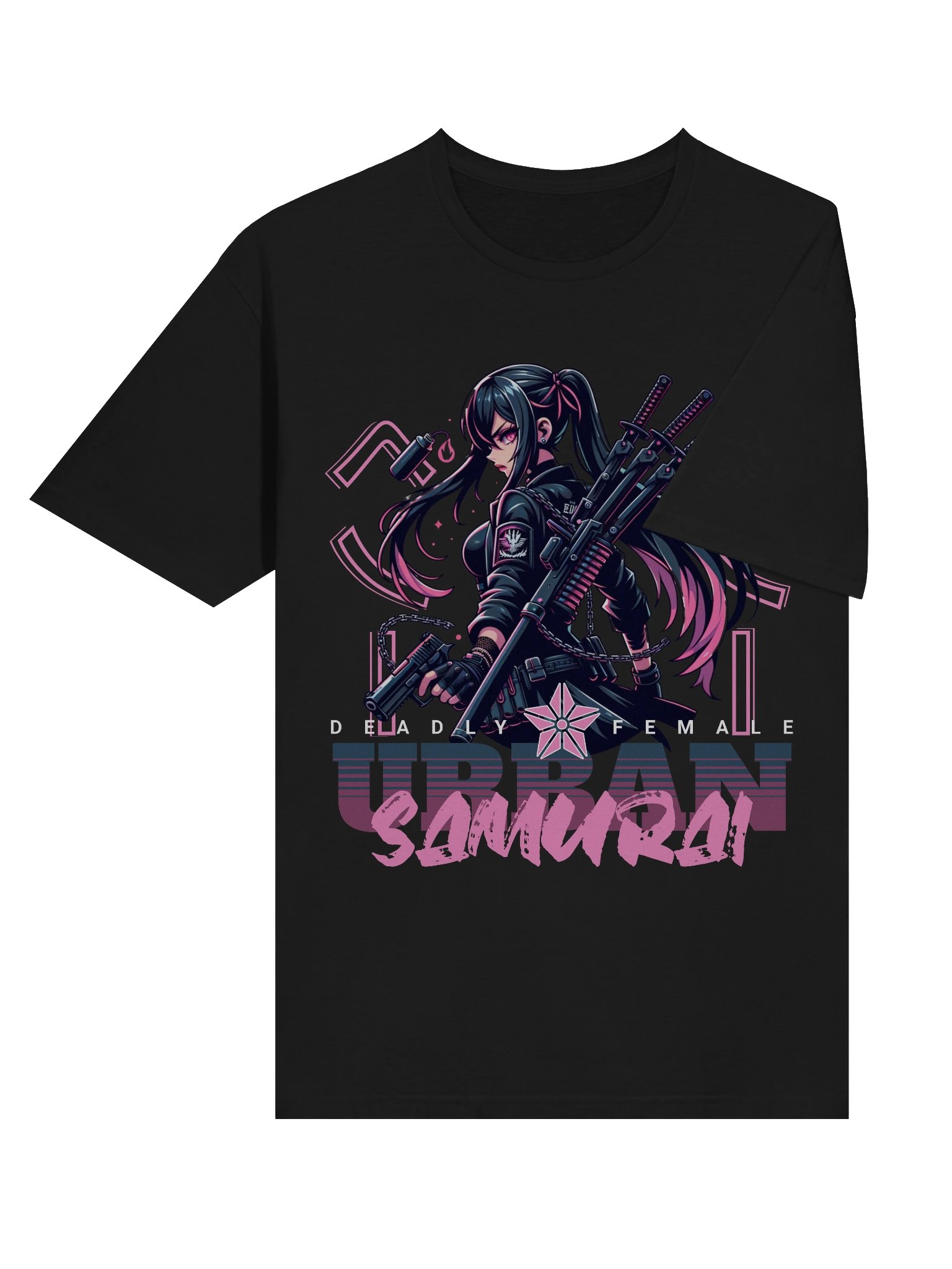 Deadly Female Urban Samurai T-Shirt - Gildan Softstyle product image (4)
