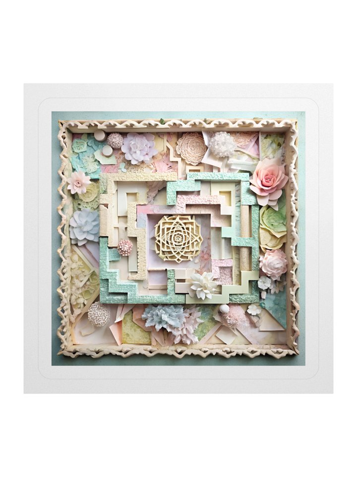 Layered Realms Collage Sticker #3 product image (2)