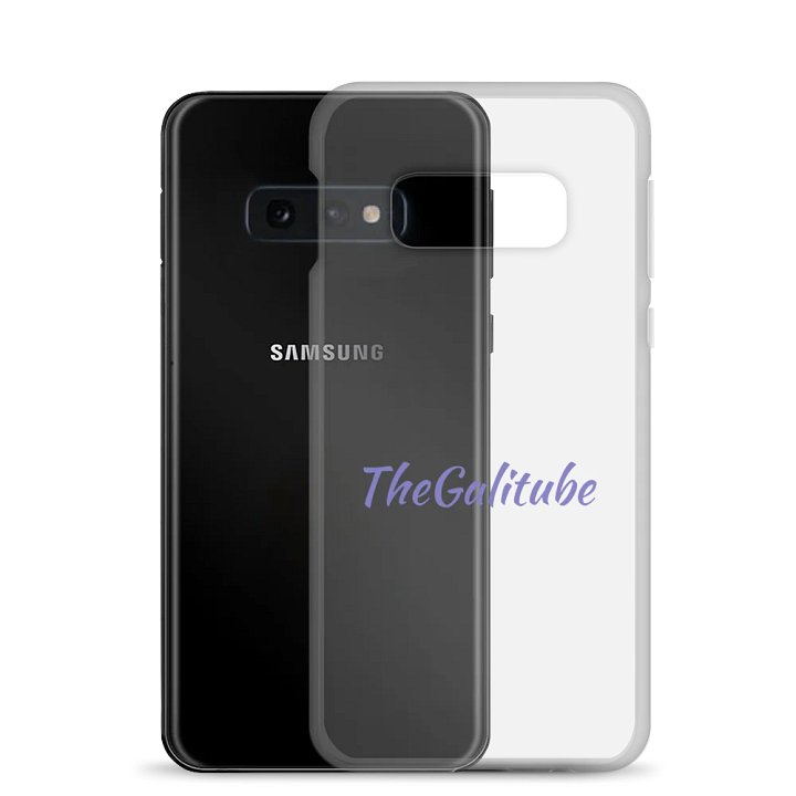Purple Cursive Samsung® Clear Case product image (24)