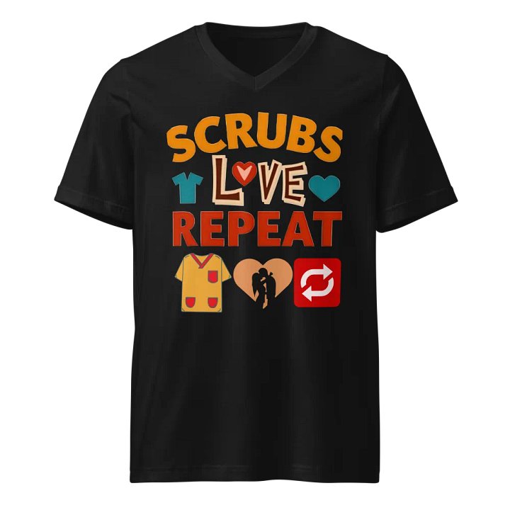 Scrubs ,Love, Repeat V-Neck Tee product image (1)