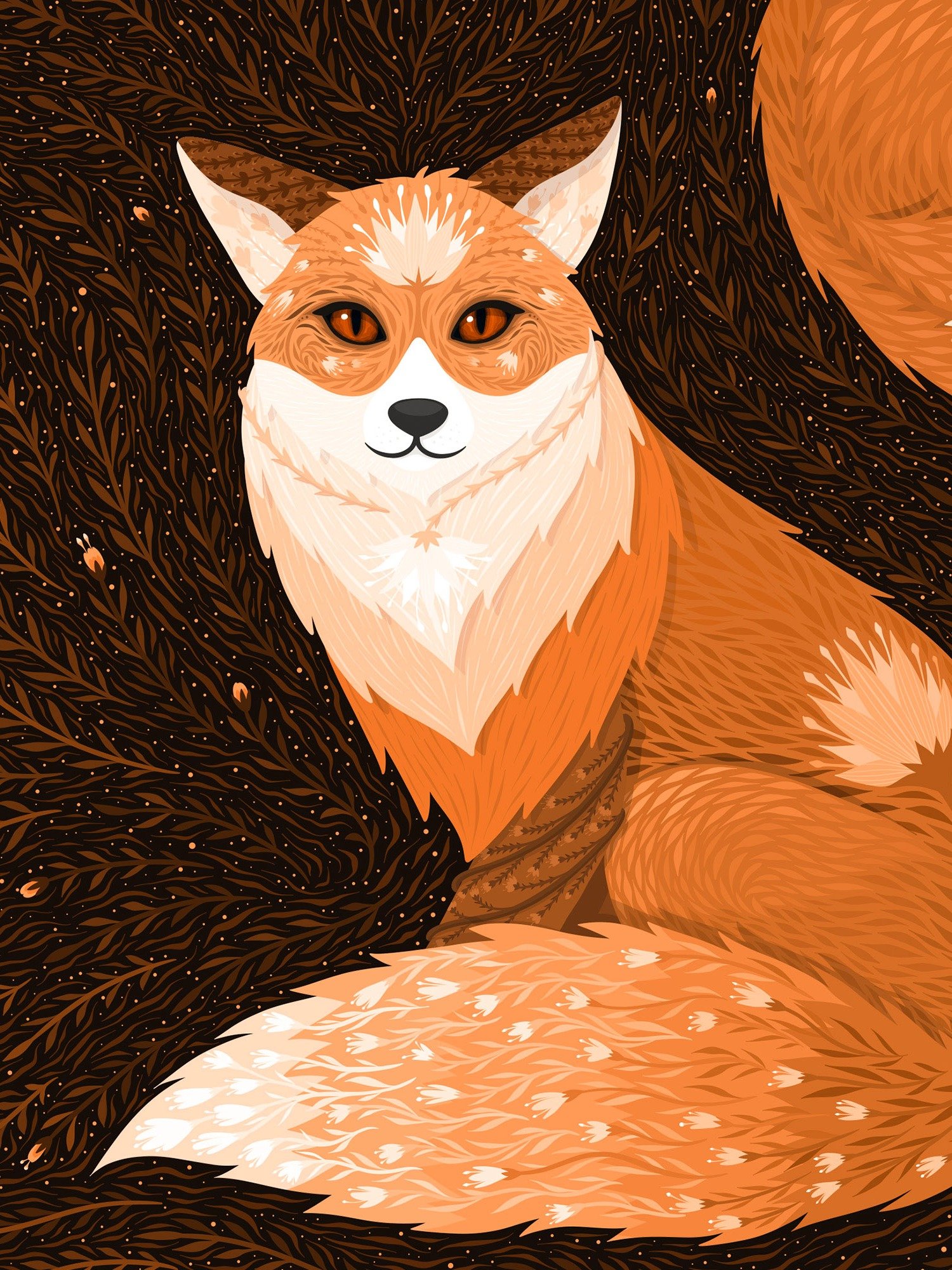 Whimsical Red Fox Art product image (6)