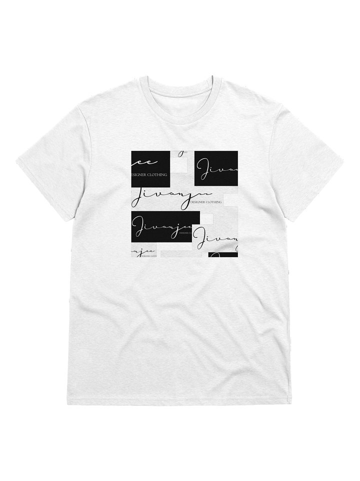 Jivanjee Designer - SIgnature logo tee - front block pattern product image (1)