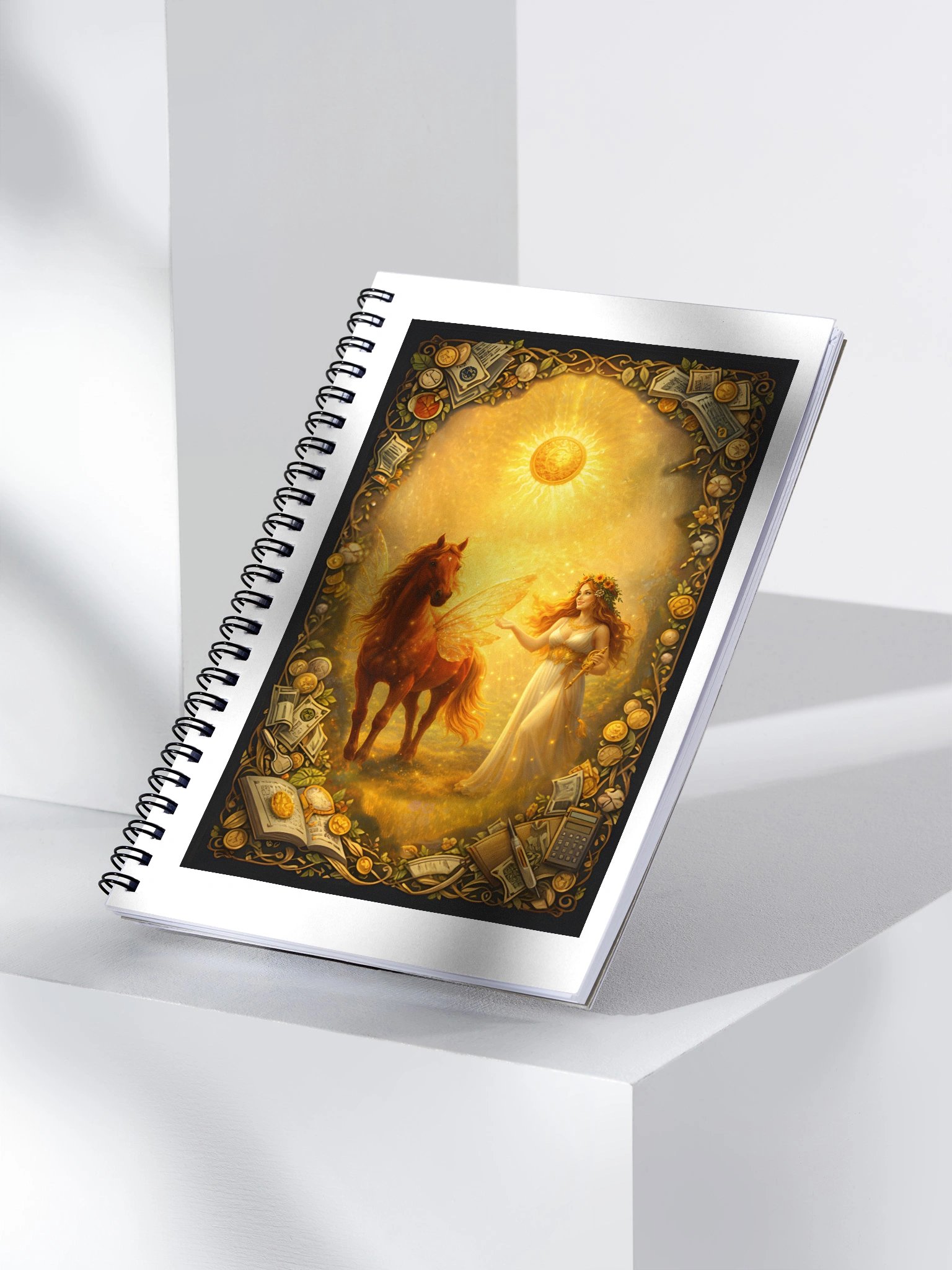 Wealth with Áine, Goddess Ritual Spiral Notebook product image (3)