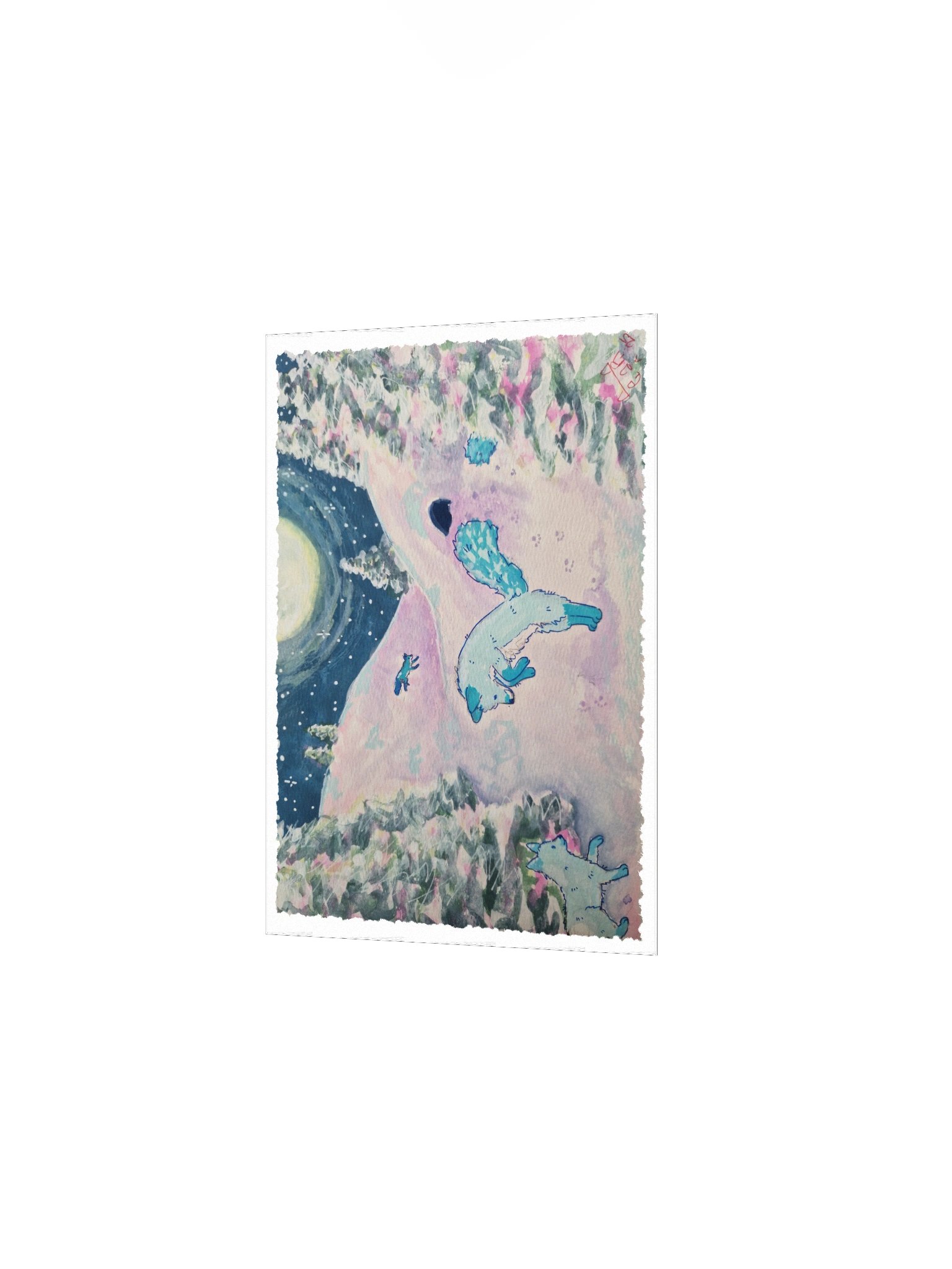 Snow fox print product image (7)