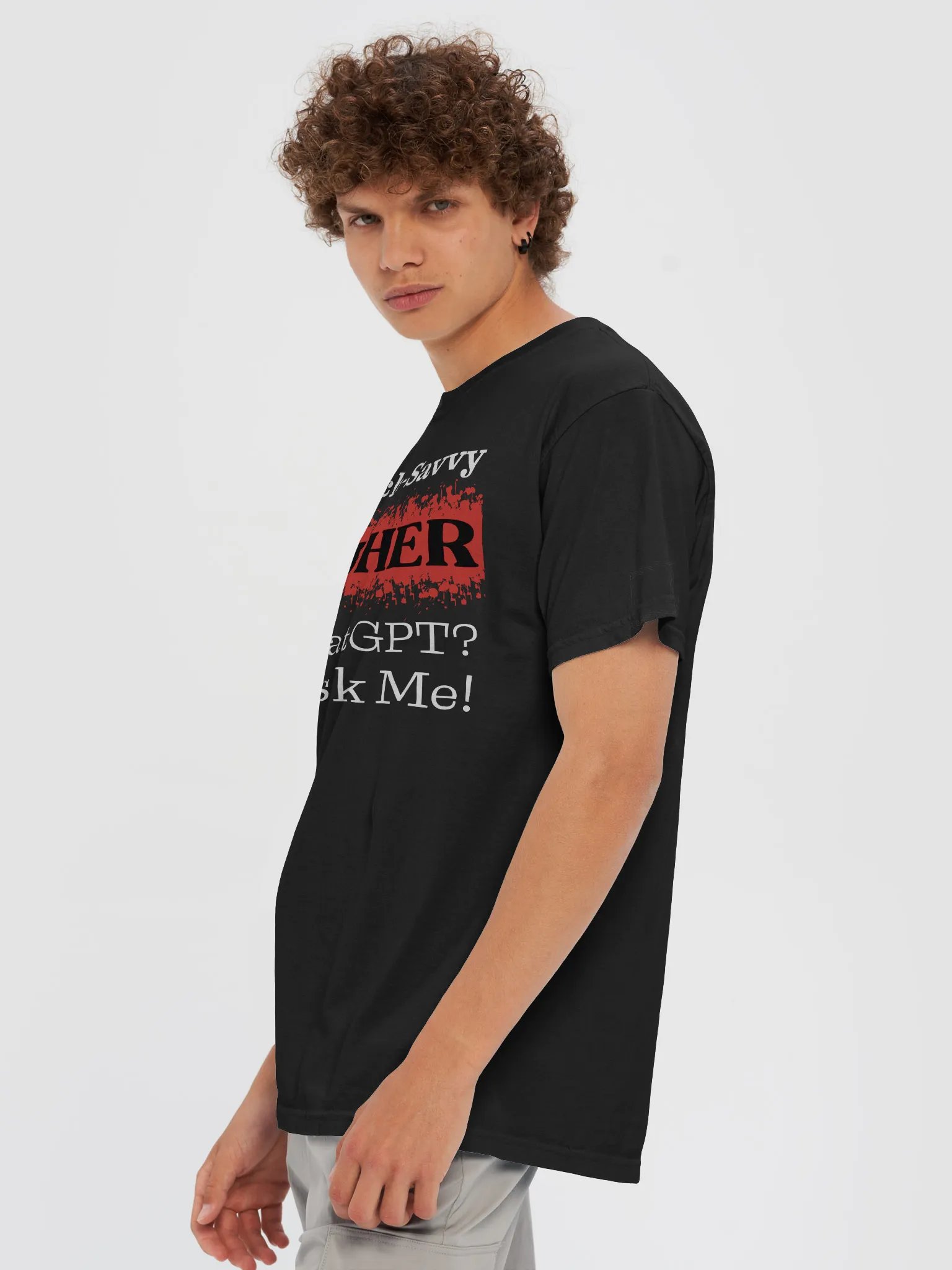 The Tech-Savvy Teacher, Ask Me Comfort Colors T-shirt product image (3)