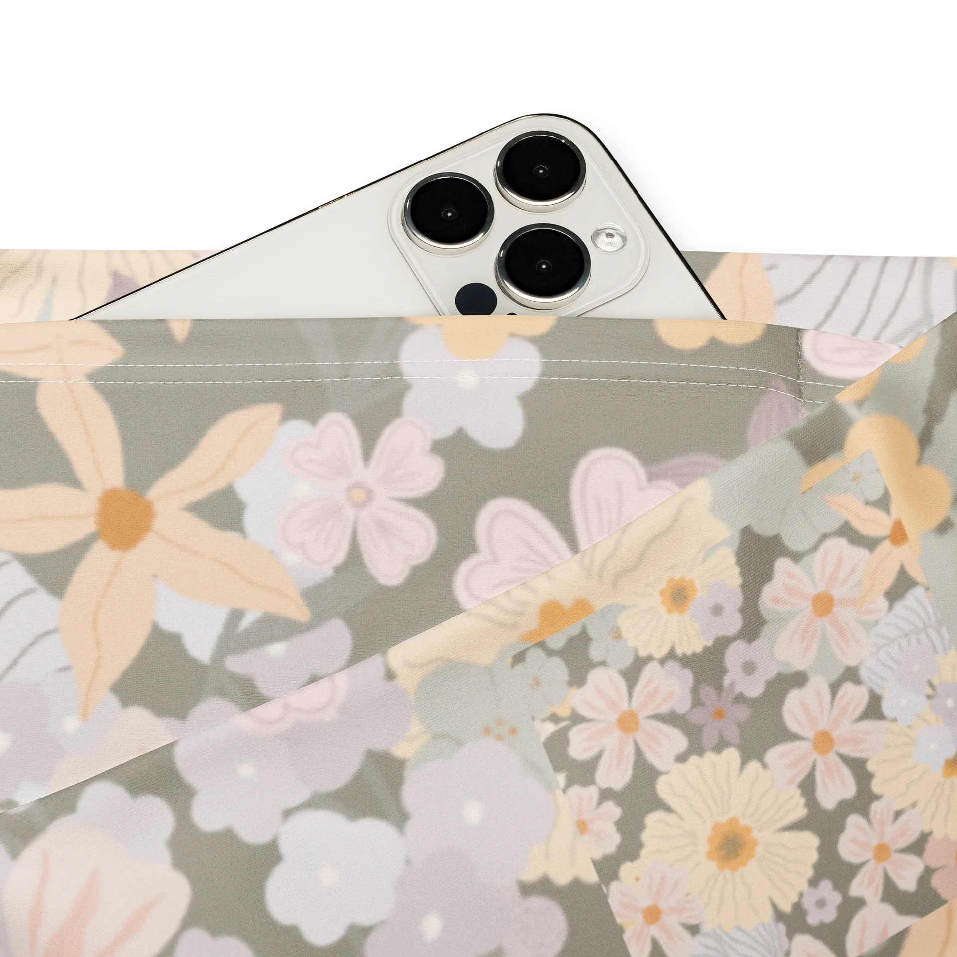 Pastel Cottage Floral Flare Yoga Leggings product image (2)